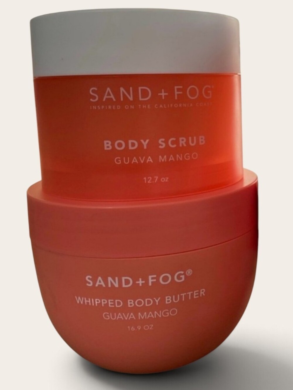 Guava Mango Body Scrub & Whipped Body Butter - Coral